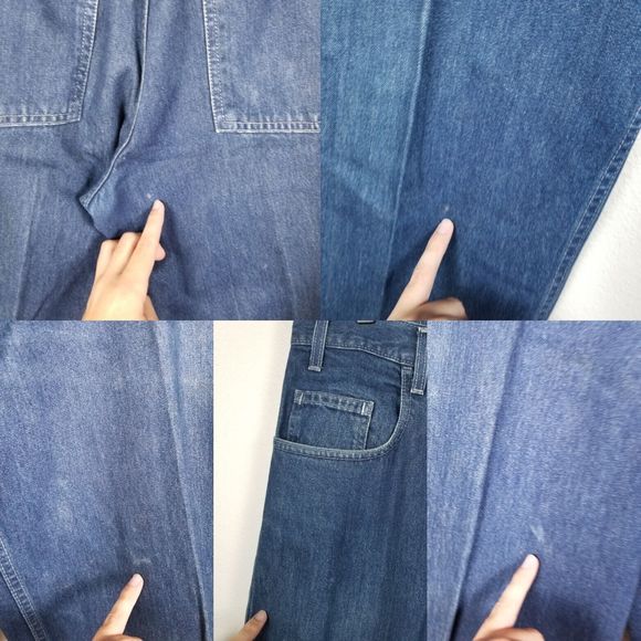 Levi's Vintage 90s Y2K Grunge Blue Denim SilverTab Baggy Fit Jeans Size 36x32 - Picture 11 of 12